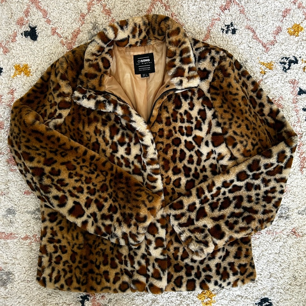 CISONO Cheetah Print Jacket - Picture 2 of 5